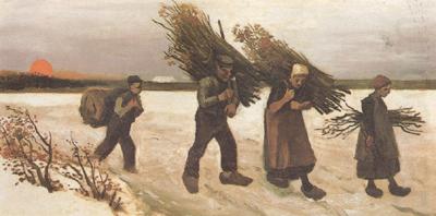 Vincent Van Gogh Wood Gatherers in the Snow (nn04) china oil painting image